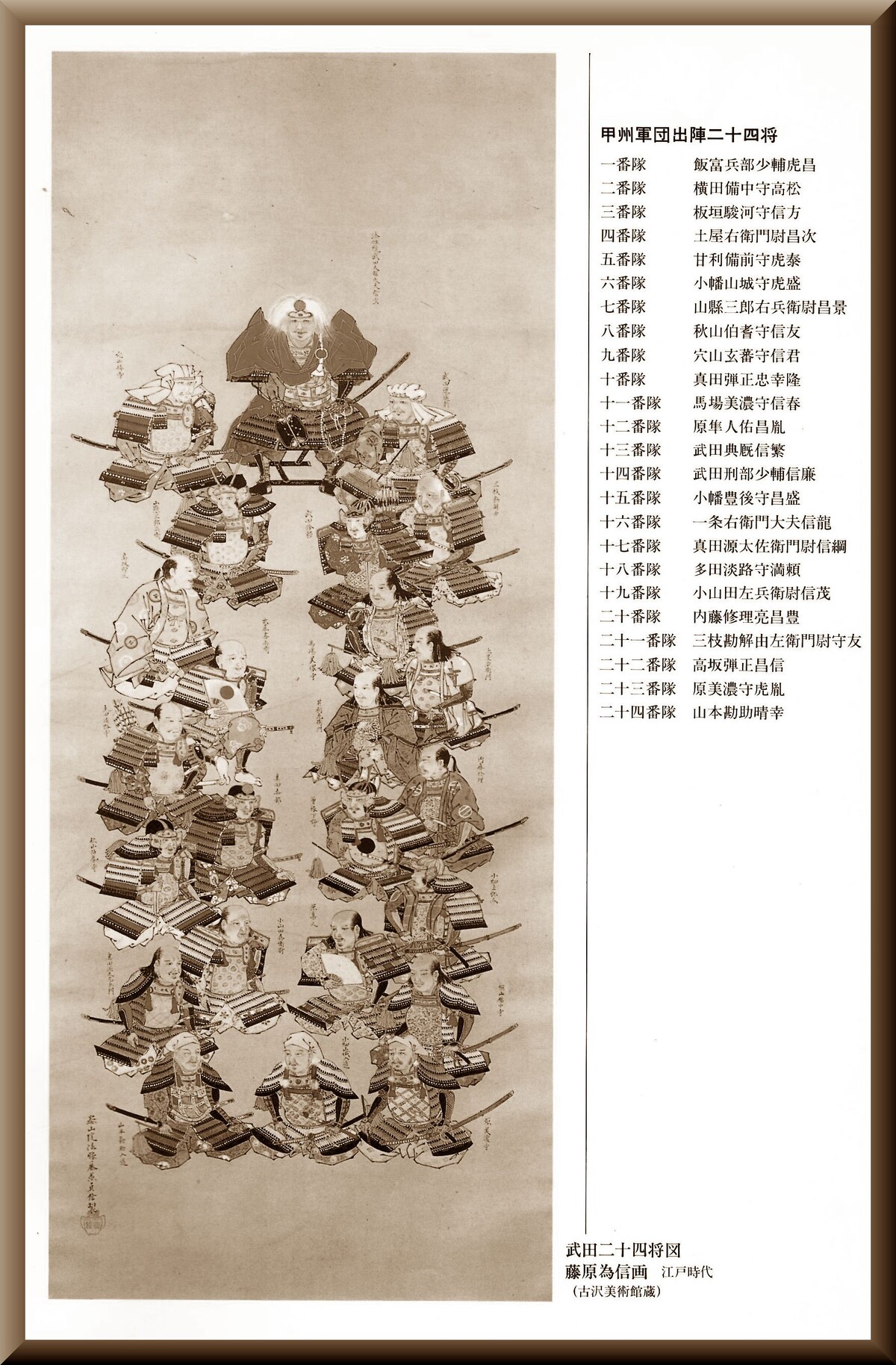 山梨県 歴史文学館 山口素堂資料室 馬場美濃守信房