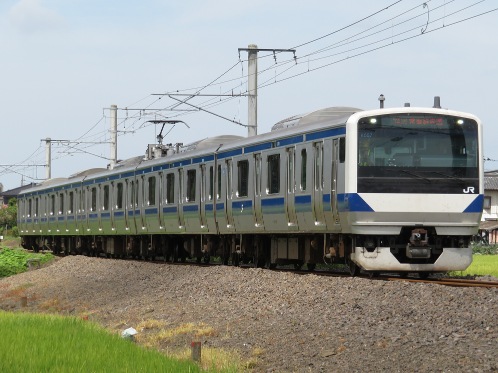 8/19 水戸線 E501系・E531系 : かめの出札窓口S