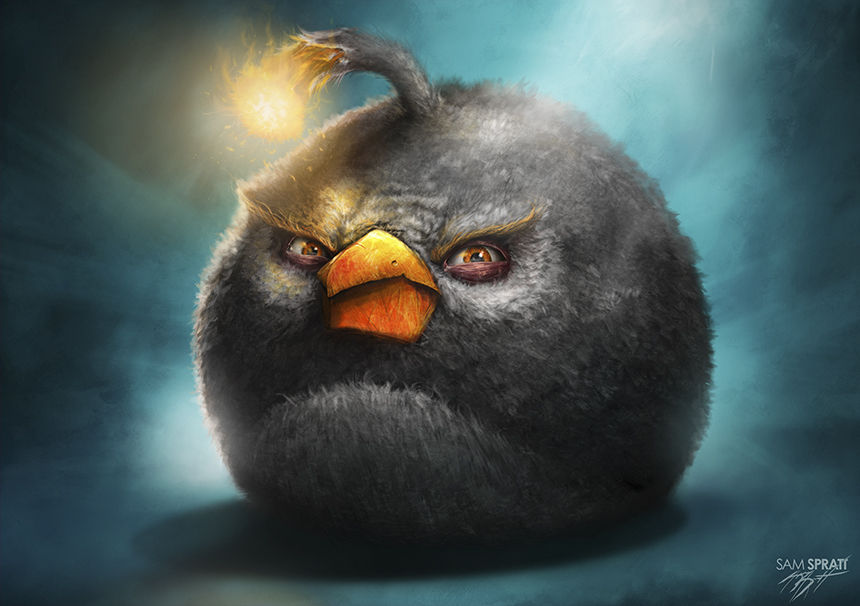 面白画像 超リアルなアングリーバードのイラストが凄い スマホ ガメ Game