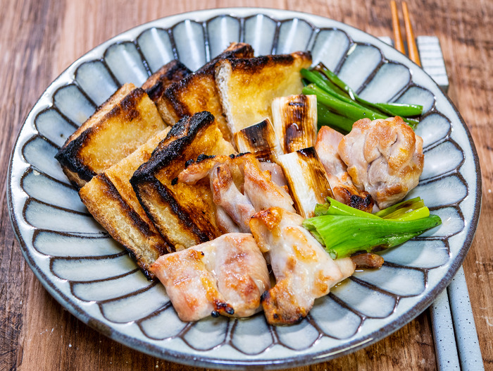 魚焼きグリルでカリッと焼く「鶏肉と薄揚げの焼き浸し」u0026「チキン 