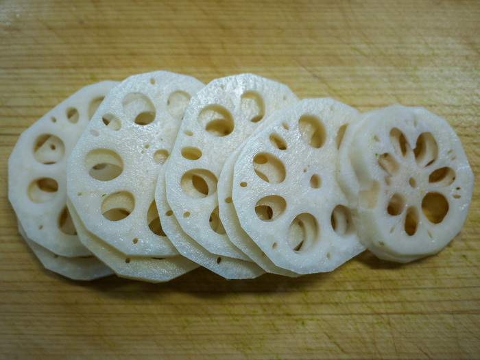 蓮根の生ハム挟み焼き4