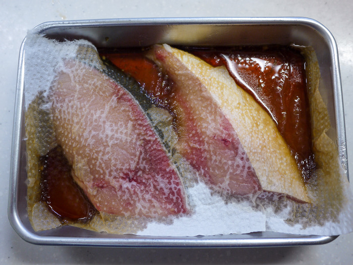 ぶりの漬け照り焼き6-2