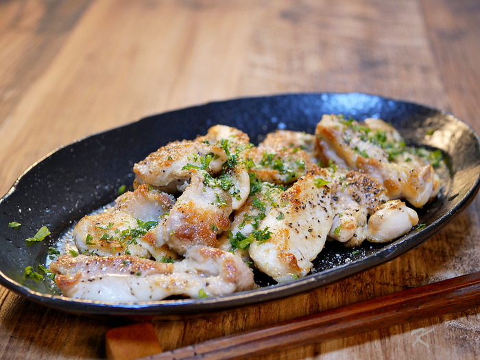 薄切り肉のペッパーチキン1