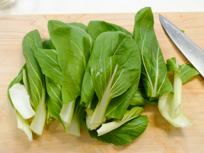 豚ロース肉とチンゲン菜の生姜風味炒め5