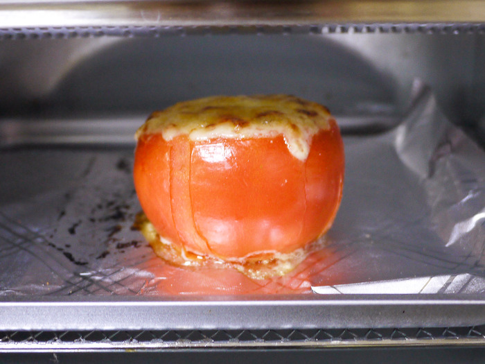 トマトのミートソース詰め焼き11-2