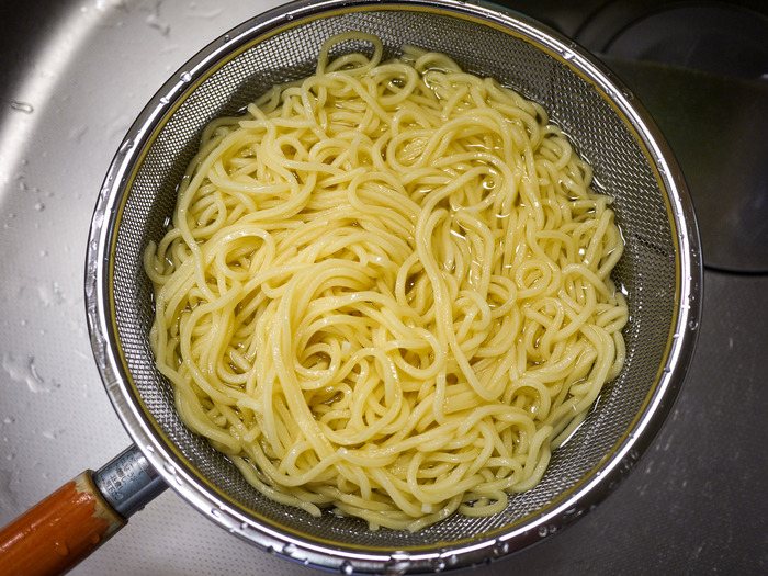 生パスタで作る「冷やし中パ」１０-2