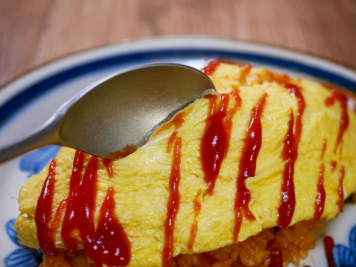 オムライス型で作るオムライス4-2
