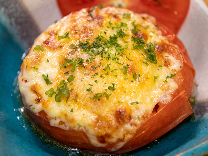 トマトのミートソース詰め焼き4-2