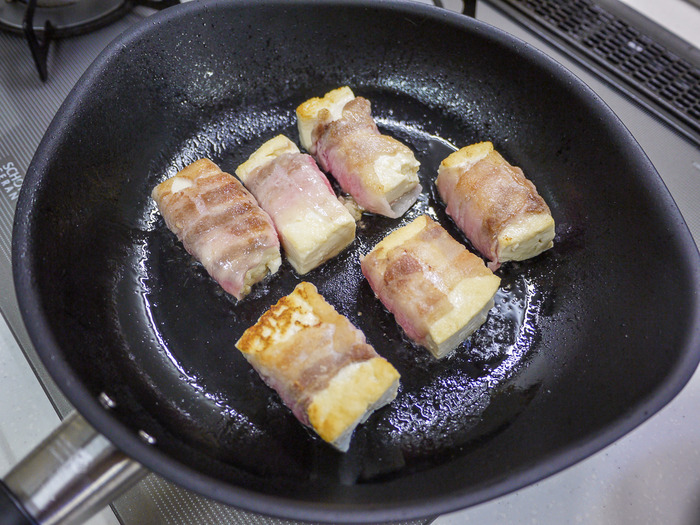 豆腐の豚肉巻き焼き9
