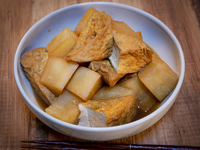 シンプルに切って煮るだけ 大根と厚揚げのうま煮 本日は新聞撮影でございます Sake To Ryouri Powered By ライブドアブログ