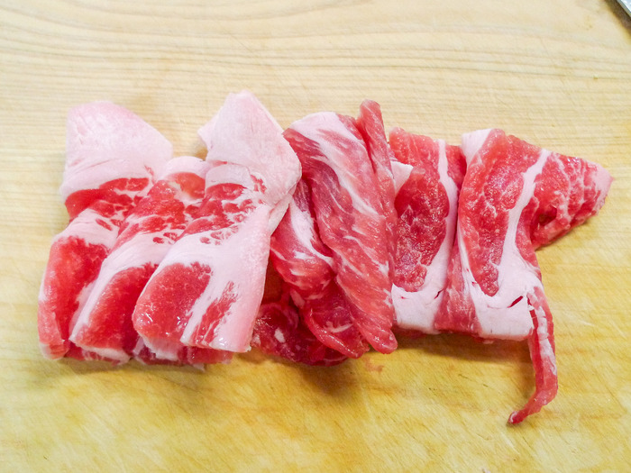 豚ロース肉とチンゲン菜の生姜風味炒め6