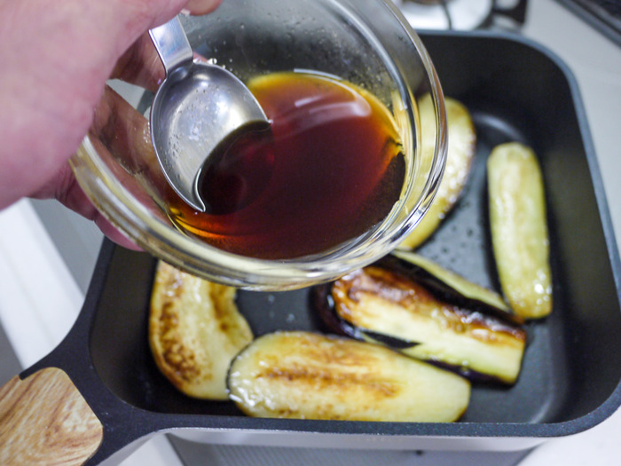 茄子の蒲焼風味炒め8