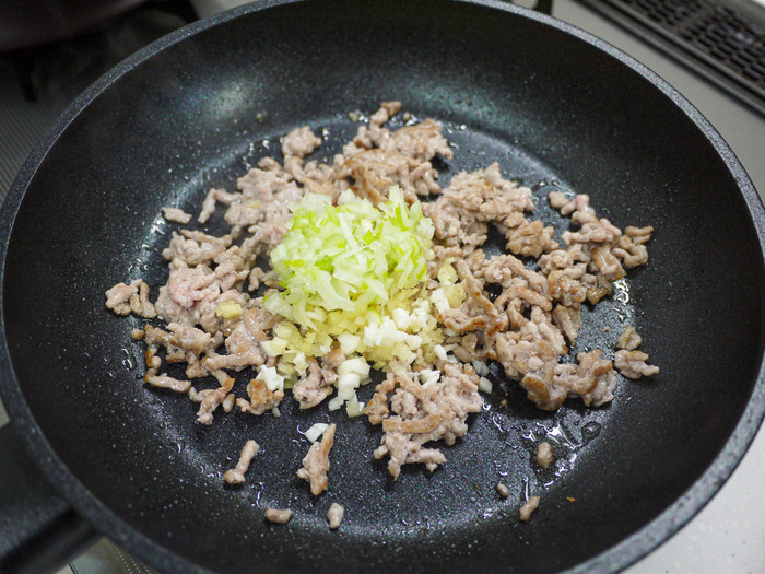 茄子の挽き肉味噌がけ11