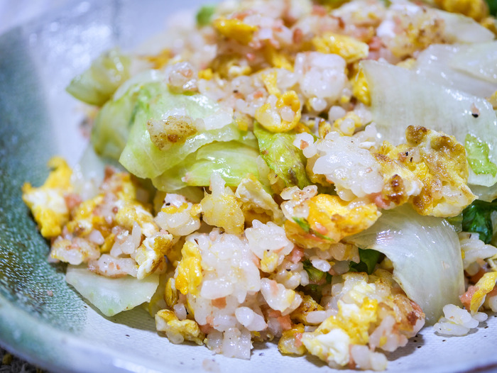 定番の鮭レタスチャーハン３