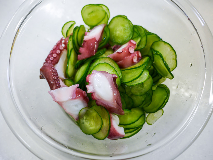 冷たい副菜三品(タコ酢)5
