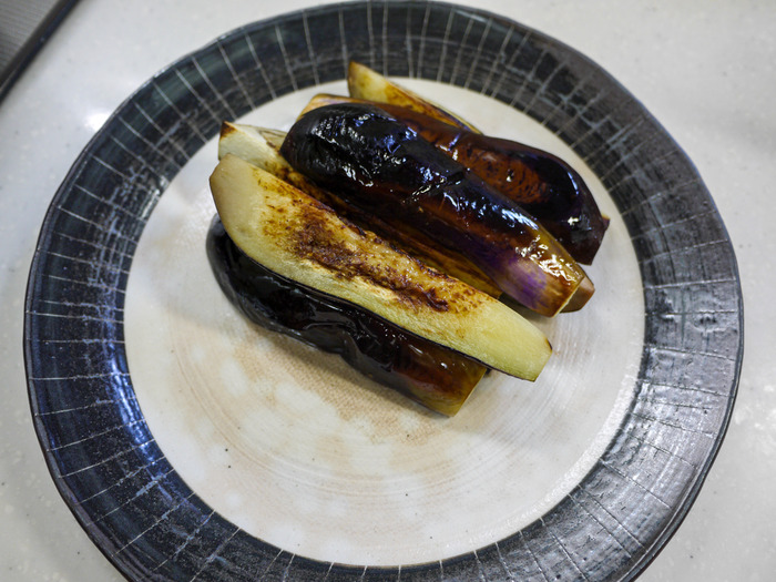 茄子の挽き肉味噌がけ9