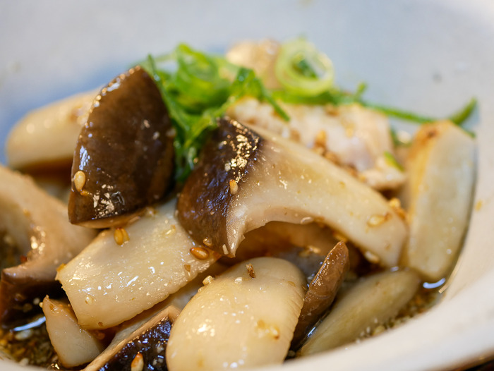 エリンギとささ身肉の柚子胡椒和え11-2