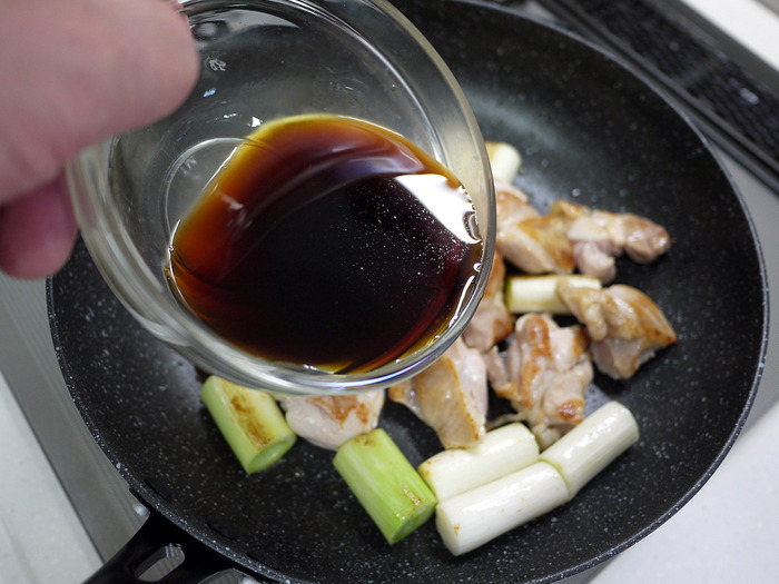 鶏もも肉の焼き鳥炒め７