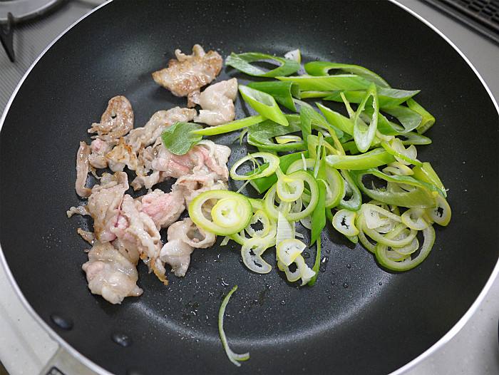 s豆腐と豚肉の塩ネギチャンプル5