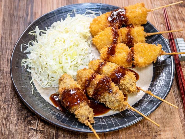 ストウブ鍋で串カツを揚げる 牛 じゃが 尼崎 枡千のしょうが天が美味しい Sake To Ryouri Powered By ライブドアブログ