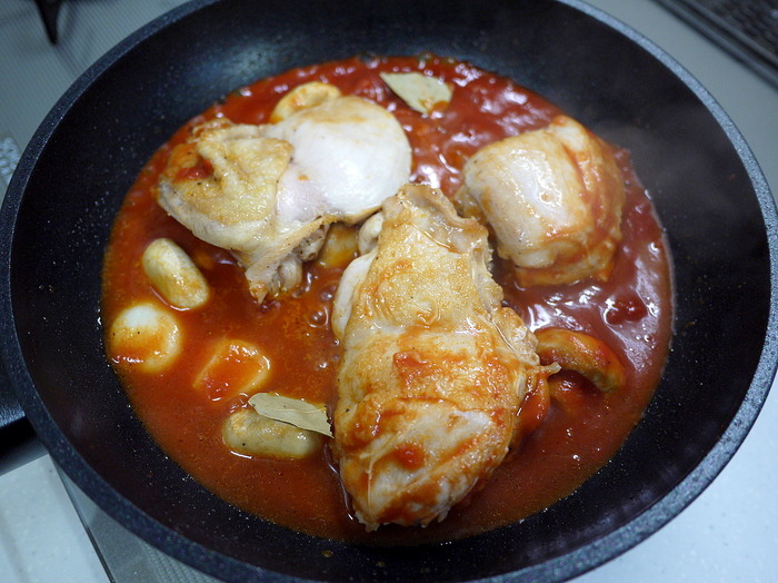 チキンのトマトソースソテー9