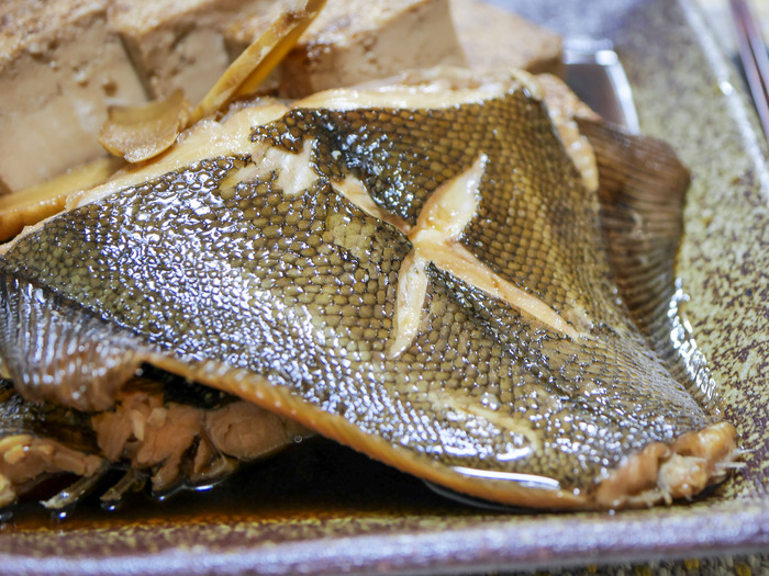 カレイと焼き豆腐の煮付け3