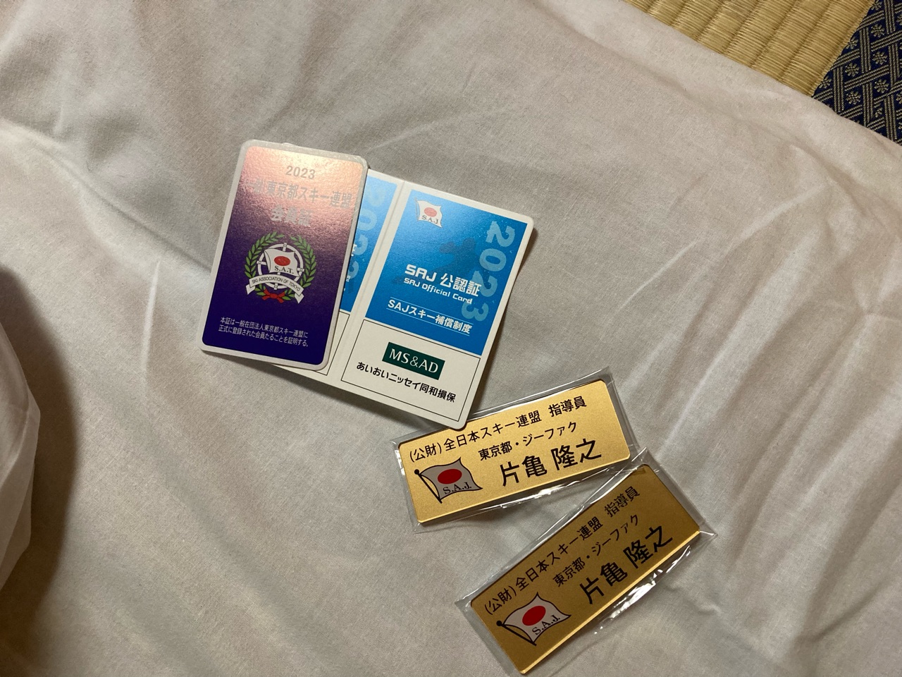 SAJ準指導員バッチ 最後の？ : 亀の『スキー馬鹿一代記』