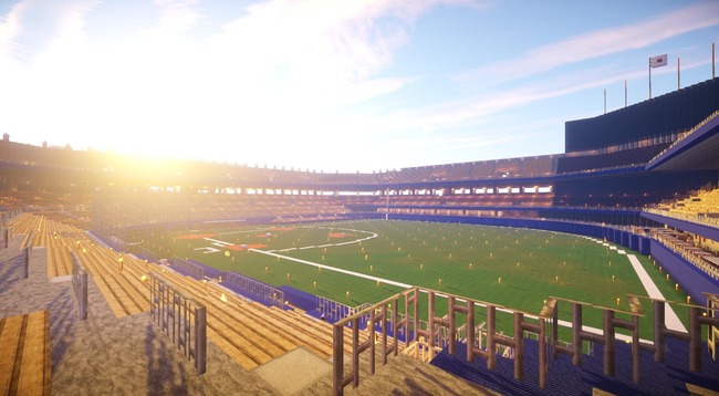 Npb News なんjまとめ Minecraftのマルチで球場作ったから見て欲しい