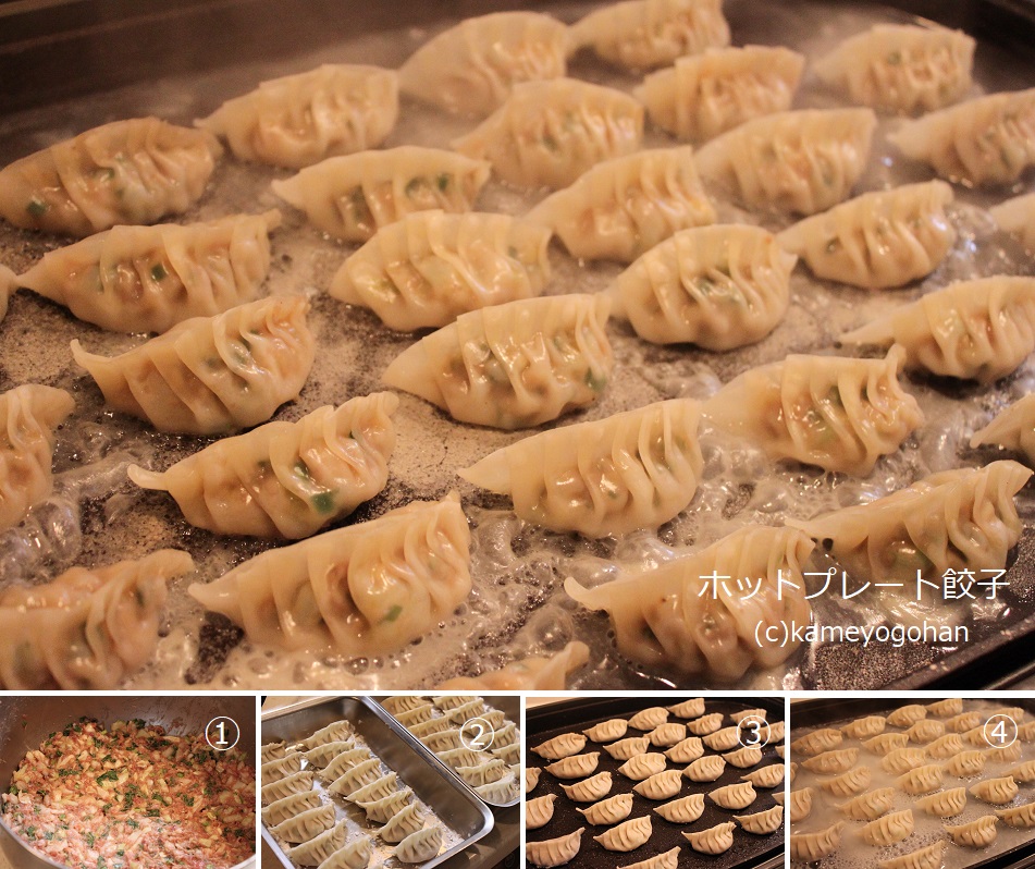 ホットプレートで手作り 餃子レシピ かめ代のおうちでごはん Powered By ライブドアブログ