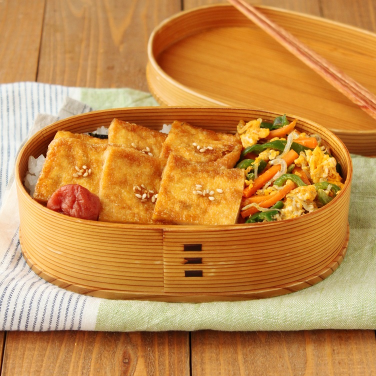 お財布に優しい和弁当 油揚げ照り焼き ピーマンとにんじんのしりしり 2品弁当 かめ代のおうちでごはん Powered By ライブドアブログ