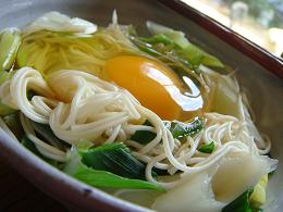 ねぎたま素麺1