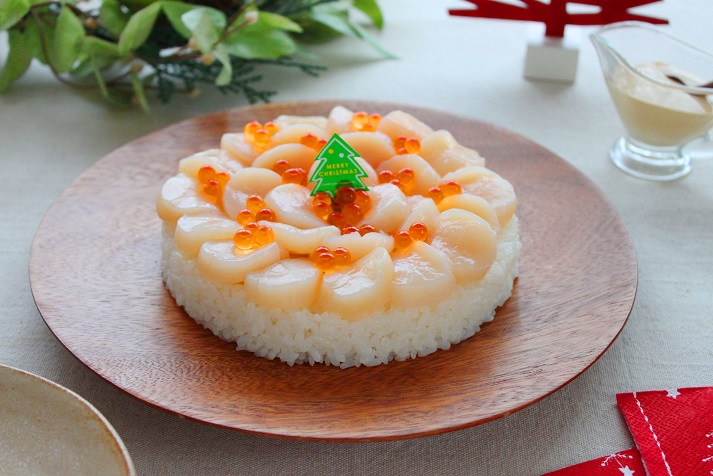 ほたてのケーキ寿司 簡単豪華なクリスマスケーキ寿司 かめ代のおうちでごはん Powered By ライブドアブログ