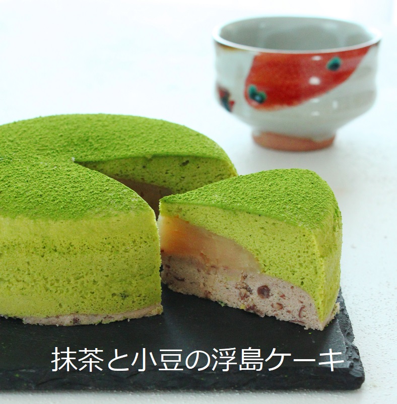 抹茶と小豆の浮島ケーキ おやつ連載 かめ代のおうちでごはん Powered By ライブドアブログ