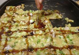 おうちで居酒屋♪ぺったこ焼き