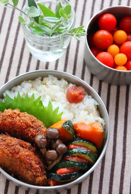エリンギのお弁当(縦)
