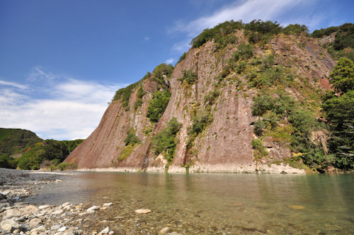 古座川の一枚岩