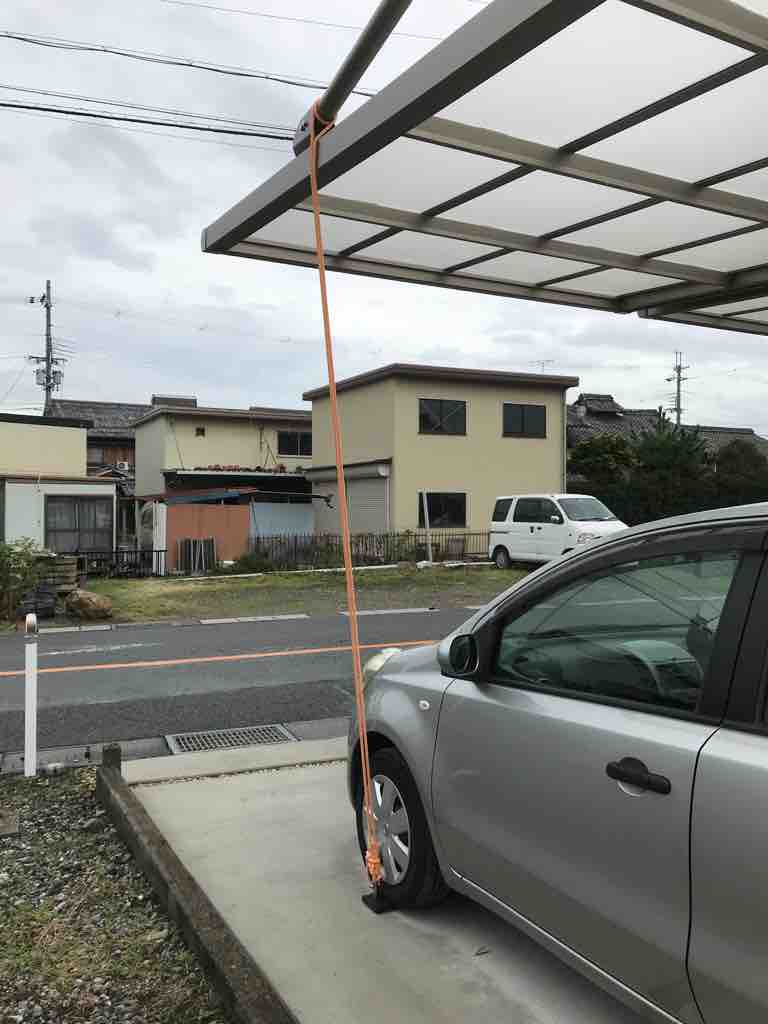 ポート 台風 対策 カー カーポートの台風対策について