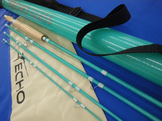 エコーEchoグラスGlass3番6フィート9インチ竿袋&ケース付き