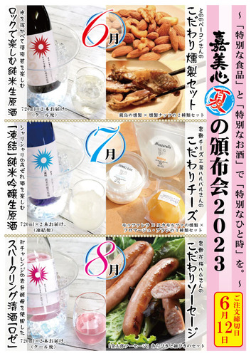 【表面】夏の頒布会チラシ