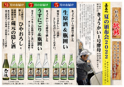 夏の頒布会　表面