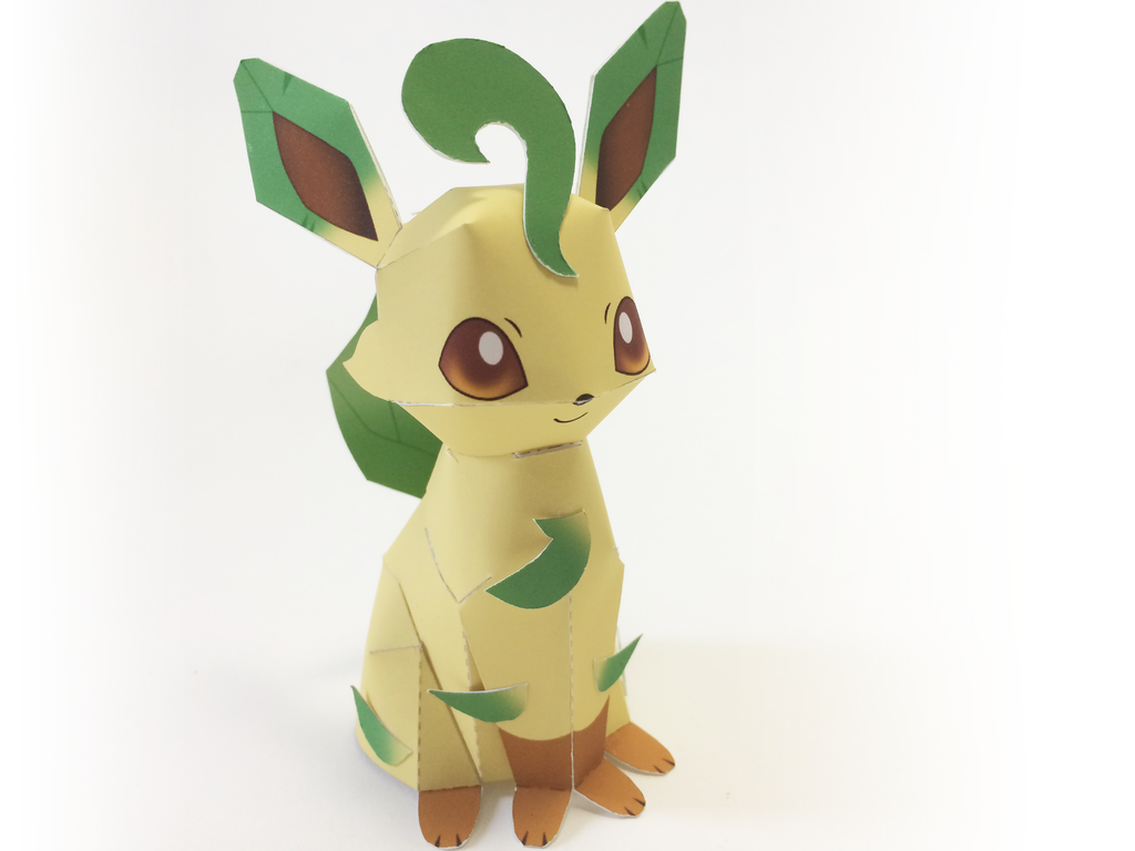 ポケモン リーフィア てんのペパクラ 紙工作好きのブログ ポケモン リーフィア てんのペパクラ 紙工作好きのブログ