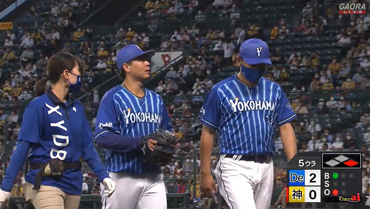 Dena濱口 左脇腹の違和感で５回７３球で降板 横浜denaベイスターズアンテナ