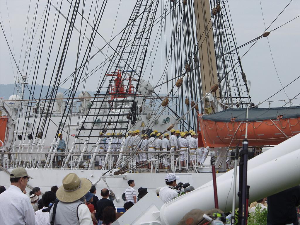 船の祭典10 日本丸セイルドリル 時の流れに