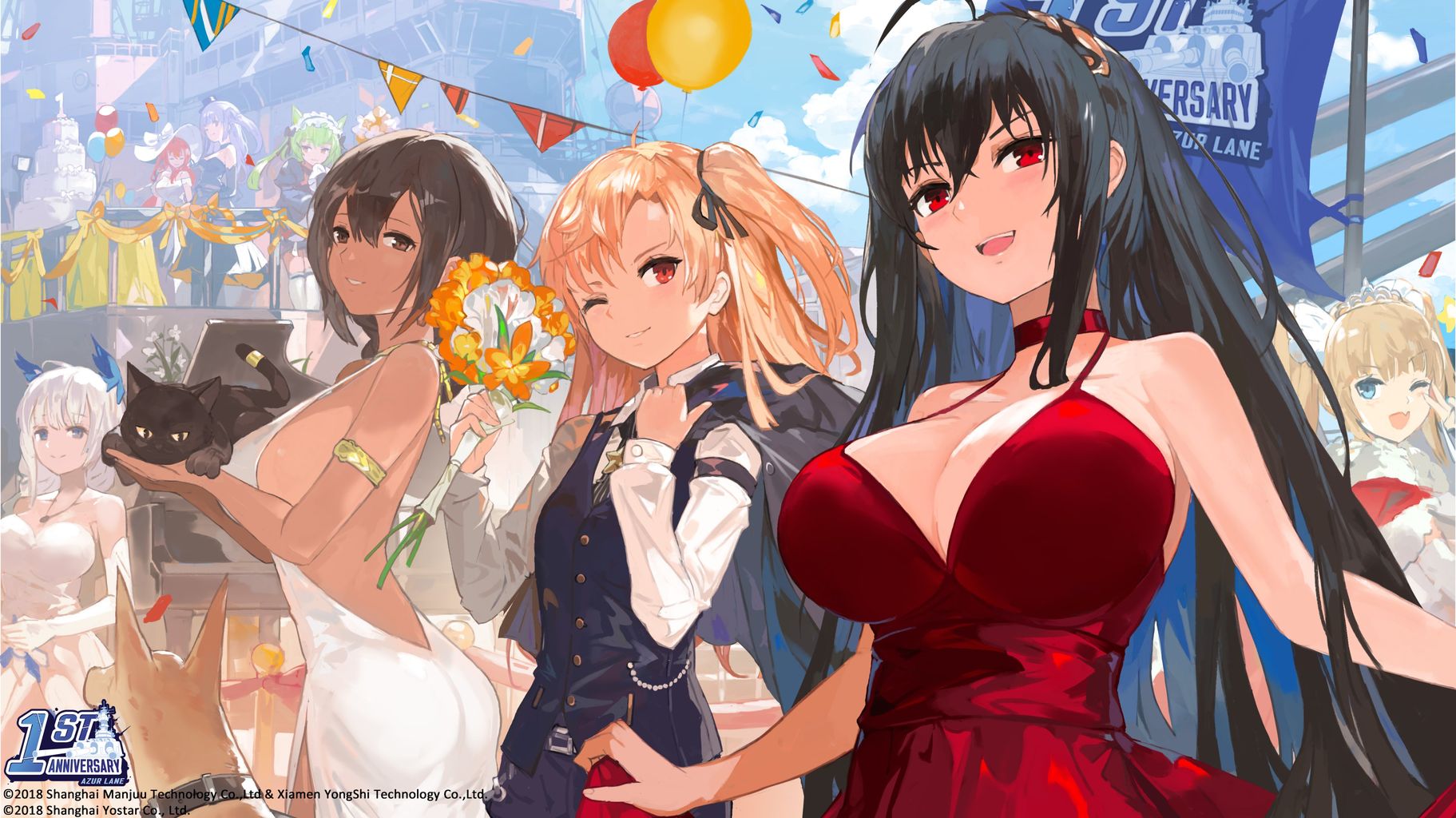 アズレン 大鳳の旧正月スキンになりそうな絵が 布地が多い不具合が心配です アマゲーまとめ