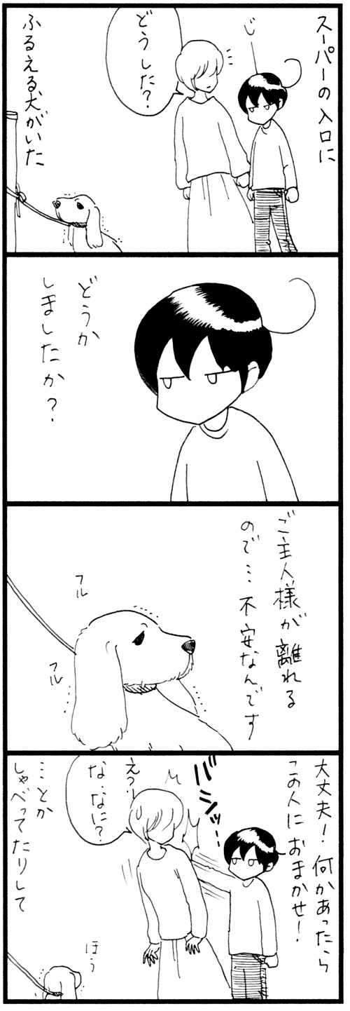 ふるえる犬_500