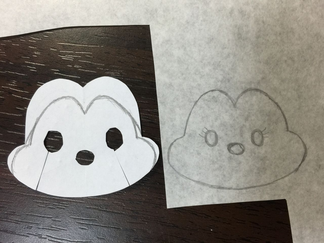 ツムツムのミッキーアイス 顔を作り直しました フェルトママ