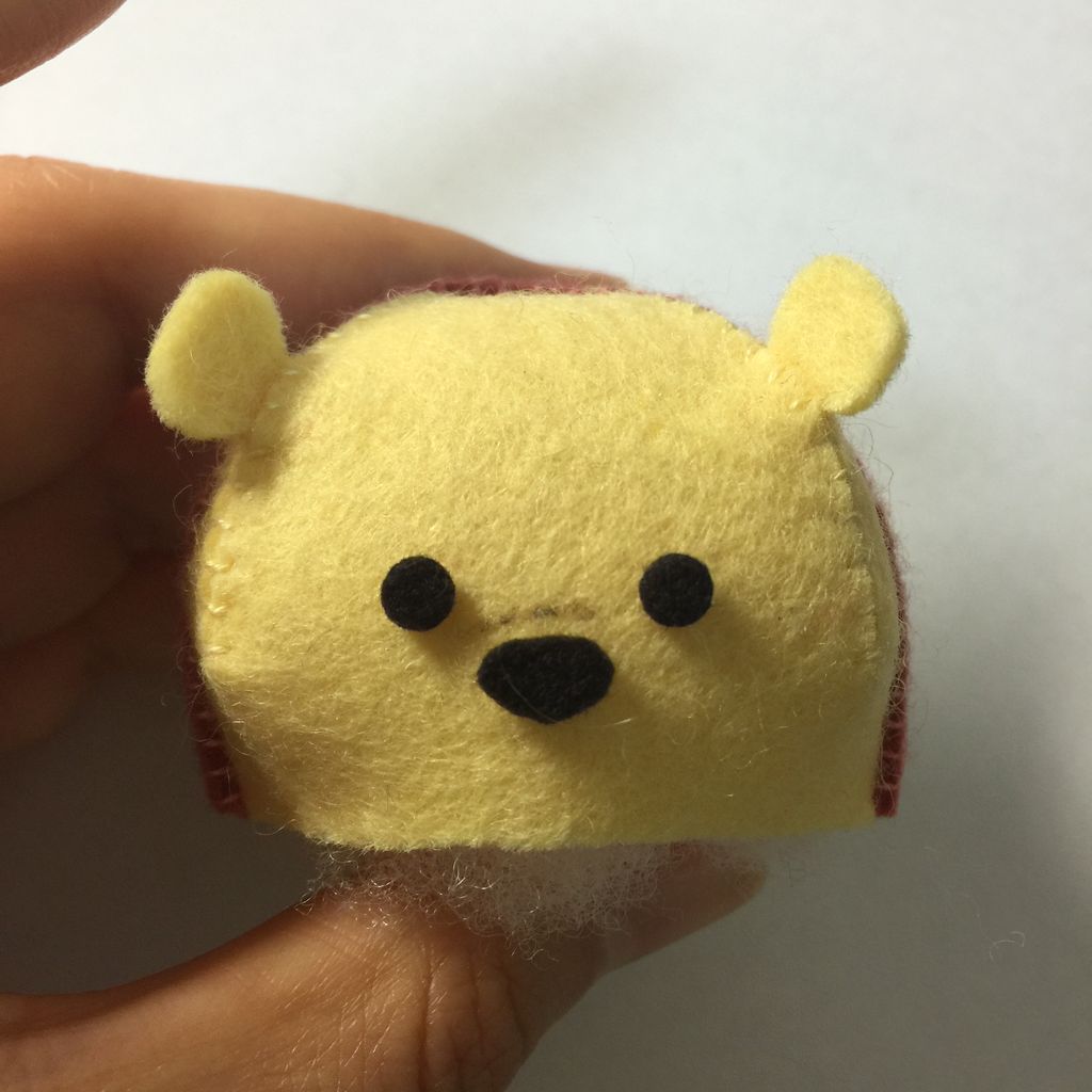 ツムツムアイス プーさんの作り方と型紙 完 フェルトママ ツムツムアイス プーさんの作り方と型紙 完 フェルトママ