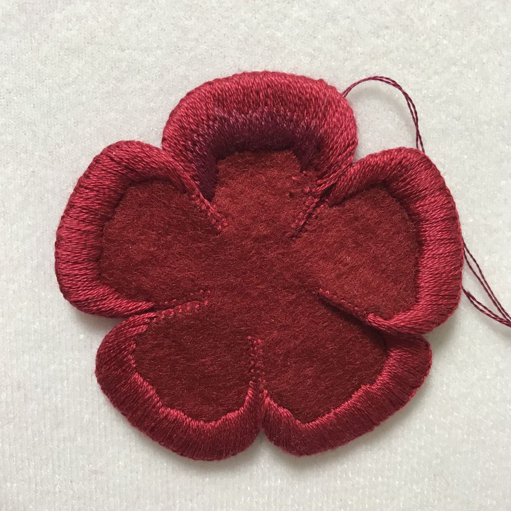 刺繍の方法を 少し変更することにしました フェルトママ