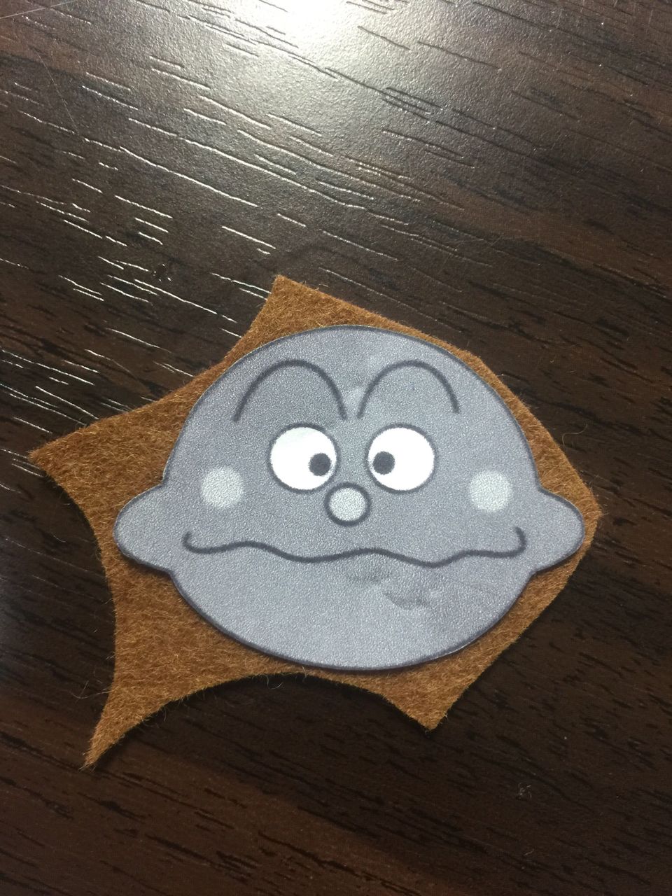 キャラクターアップリケ 作り方詳細 カレーパンマン1 フェルトママ