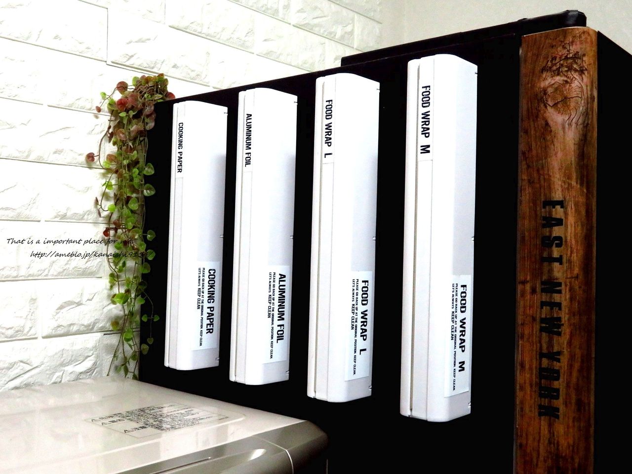 ラップホルダーをスッキリ壁面収納 Cafe Style Home 心地いい我が家に Powered By ライブドアブログ
